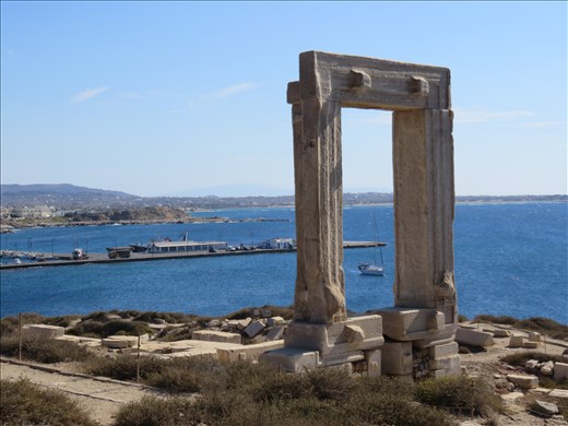 Naxos - view of temple structure from other side