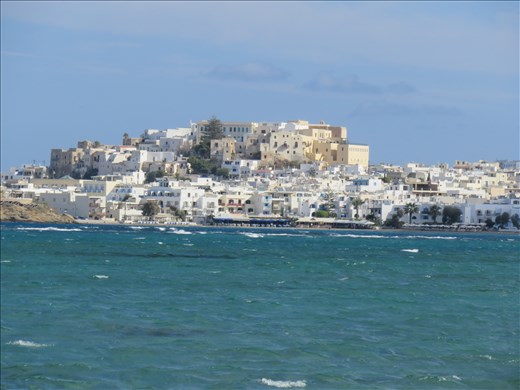 Naxos - view back to town 
