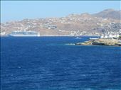 Mykonos - view back to bay of main town: by jugap, Views[245]