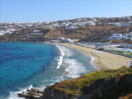 Mykonos - a beach about 30mins walk away