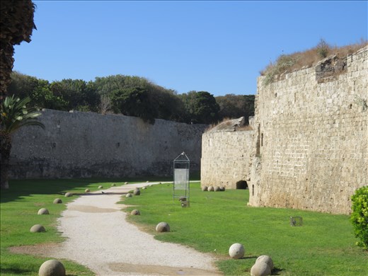Rhodes - View of part of moat (day1)