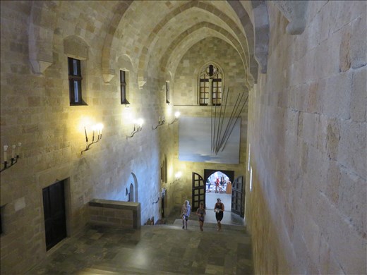 Rhodes - steps to 2nd floor of Palace