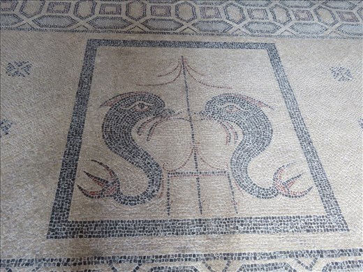 Rhodes - mosaics on floor - Palace of Grand Master