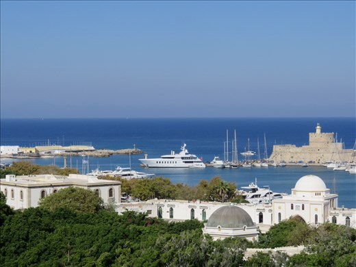 Rhodes - view of harbour area from Palace of Grand Master
