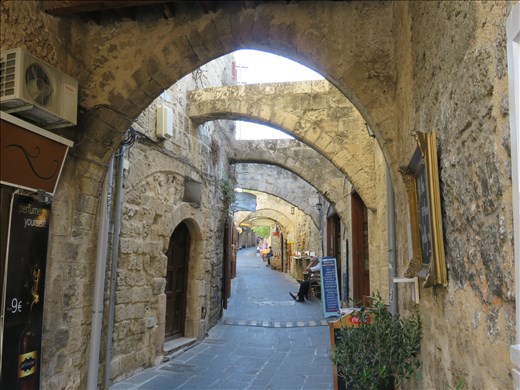 Rhodes - streetscape old town