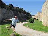 Rhodes - old town - walking in the moat: by jugap, Views[199]