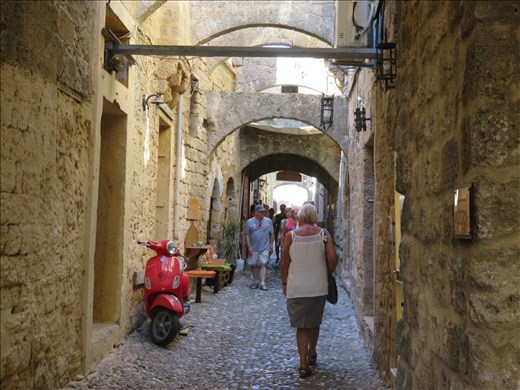Rhodes - old town -streetscape
