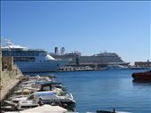 Rhodes - wharf - 2 cruise ships in 1 day: by jugap, Views[455]