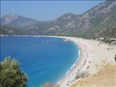 Turkey - OLudeniz - view point above beach - town behind beach: by jugap, Views[305]