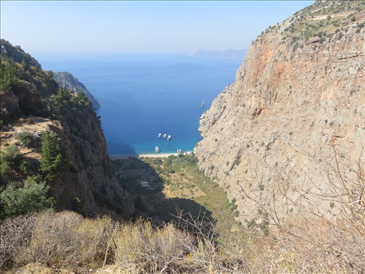 Turkey - Butterfly Valley - below tea stop - day tripper boats