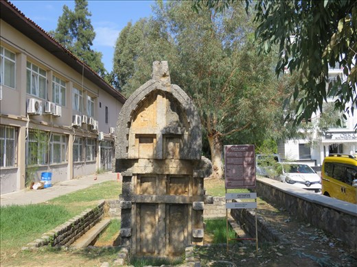 Turkey - Fethiye - Lycian Sarcophagus in town area