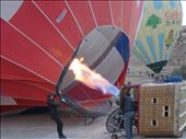 Turkey =Cappadocia - firing up the balloon: by jugap, Views[250]