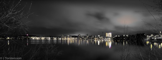 my hometown shot from a distance. Fall.