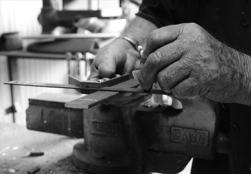 The starting of watching my Opar in his shed, as soon as he wakes up in the morning he is working in his shed. 