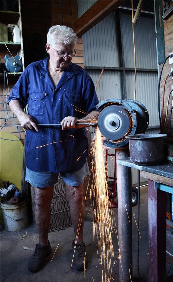 he is trying not to look at the camera, He loves getting his photograph taken. 
Him and I always go on photography adventures together he is a very interesting man, and I come and visit him and spend time working in his shed. I even make some of my on objects like a photo booth for my birthday, I wanted to share some of the interesting things my Opar works on and plays with in his shed. Also because I love this place as I get to explore all the different things that belong in it and it will always remain a place in my heart.