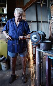 he is trying not to look at the camera, He loves getting his photograph taken. 
Him and I always go on photography adventures together he is a very interesting man, and I come and visit him and spend time working in his shed. I even make some of my on objects like a photo booth for my birthday, I wanted to share some of the interesting things my Opar works on and plays with in his shed. Also because I love this place as I get to explore all the different things that belong in it and it will always remain a place in my heart.: by juliaemmamarr, Views[292]