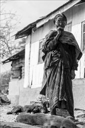 I can still hear the chuckle of this old woman as we trekked past her home on the side of a very steep mountain. Here she is captured pensive, though moments later she would laugh at me trying to take photographs of the dogs lazing at her feet. What I found in the Kalimpong community was a simple contentment with life, free from what we could actually accurately label #firstworldproblems, minor problems of the developed world which we blow far out of proportion.: by juliezhu, Views[113]