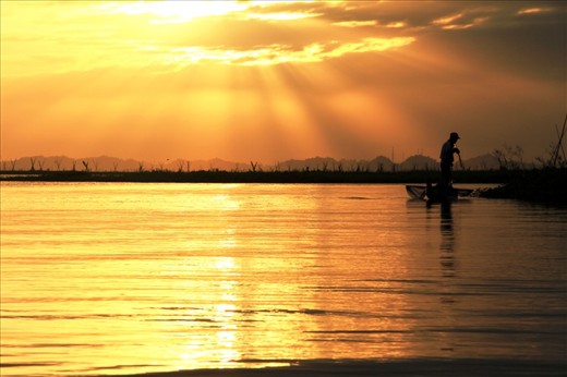 Sunrise lake is an amazing sight