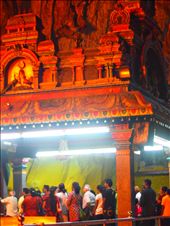 The inside chapel at Batu Cave. The devoutees and the architecture details: by jumjum, Views[331]