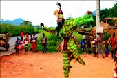 Man, Cote d’Ivoire... Traditional stilt dancing, that is rarely performed.: by justice1111, Views[3829]