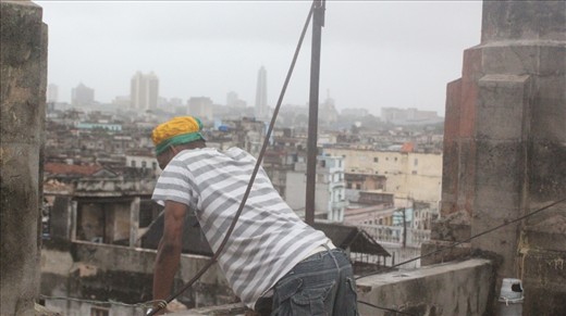 The High Priest, from atop his roof, truly has a birds eye view. 
