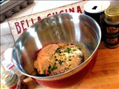 Put all meatball ingredients together in a mixing bowl: by justtojess, Views[251]