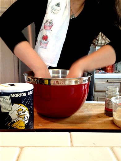 Knead together with your hands