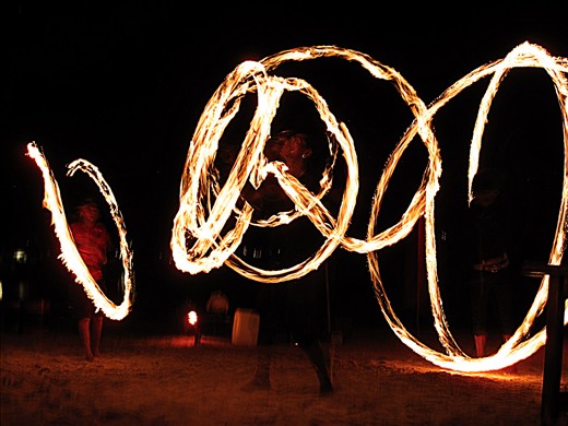 Koh Tao fire dancers. 