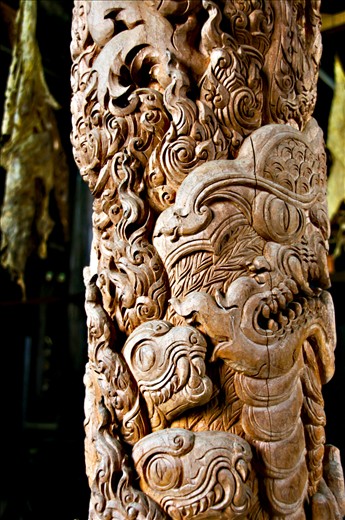 art inside the black house, outside of chiang rai