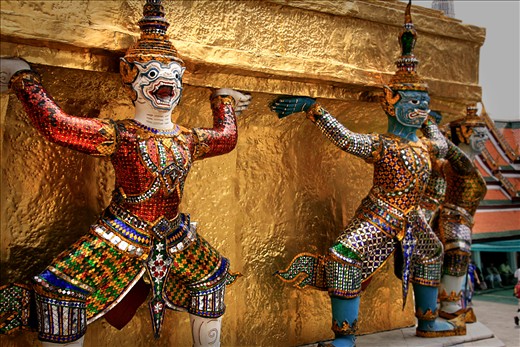 temple detail at the grand palace