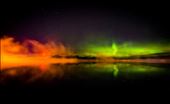 Auroras and light pollution mixed together.: by k_luhta, Views[441]