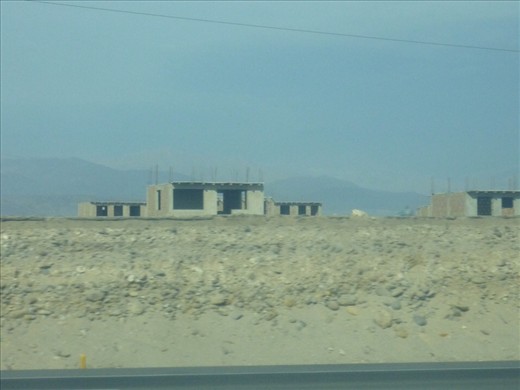 On the road from Lima to Cusco.  Desert one side of the road and beautiful coastline the other.