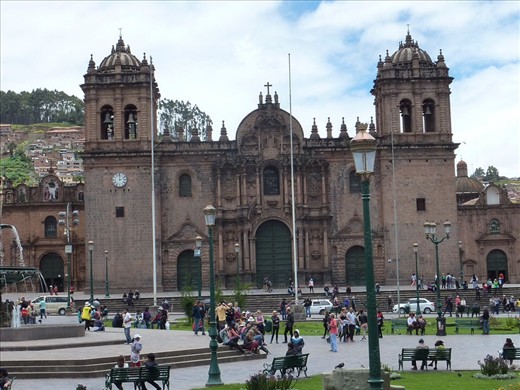 The beautiful Plaza de Armas.  Everything seems to happen here and we have the pleasure of walking past it every day.  This is one of the very old churches and they have lots of restaurants, tours and free salsas lessons on the weekend.  Stunning.  It looks especially wonderful when you see the old Andean woman with their knitting and alpacas, and funny hats.