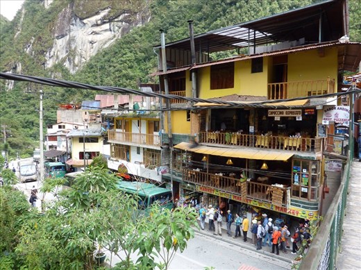 Aques Calientes - the gateway to Machu Pichu.  Doesn't look too impressive but has a certain charm.  It's hard to believe that this town was washed away in floods only a few years ago.
