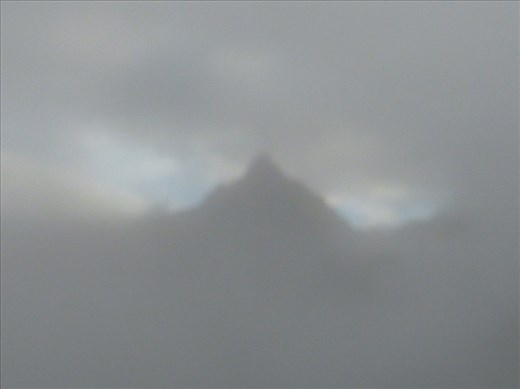 Machu Pichu at sunrise - shame about the weather but it was well worth getting up early for.