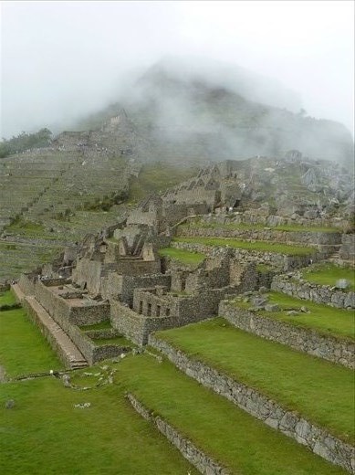 The wonder that is Machu Pichu - words and photos cannot do justice to this wonderful Incan achievement.  Every block fits together so well and no mortar or tools.  All they used were large rocks to cut the blocks.  Incredible is an understatement.
