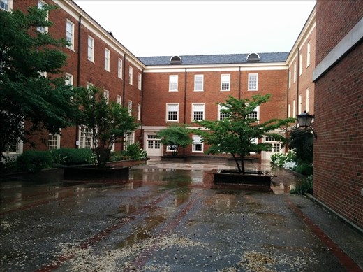 Courtyard by the math classrooms