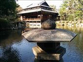 The tea house we were about to to go to, and a pond.: by kakimono, Views[260]