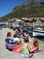 Lunchtime on the harbour wall: by kalk_bay, Views[271]