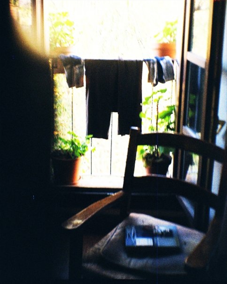 Pilgrim life: drying clothes in the albergue of Granón.