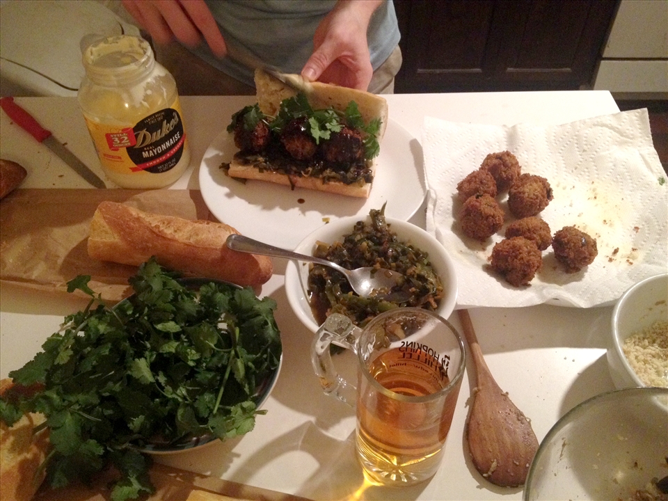 building the sandwich