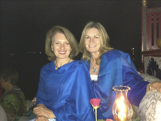 Two queens on the royal barge