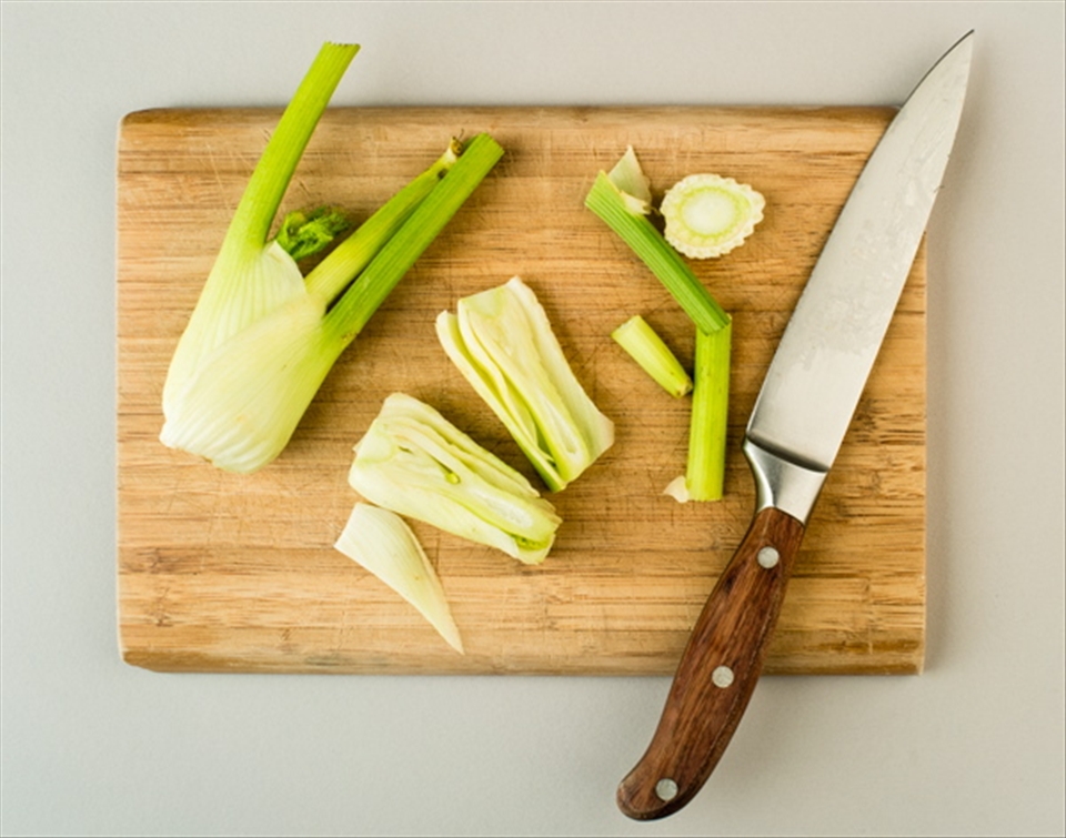 Preparing the fennel