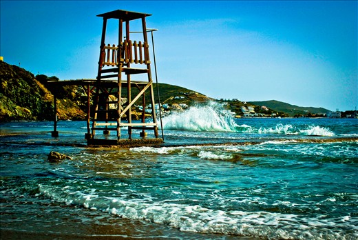 Storm in Siros, Greek island