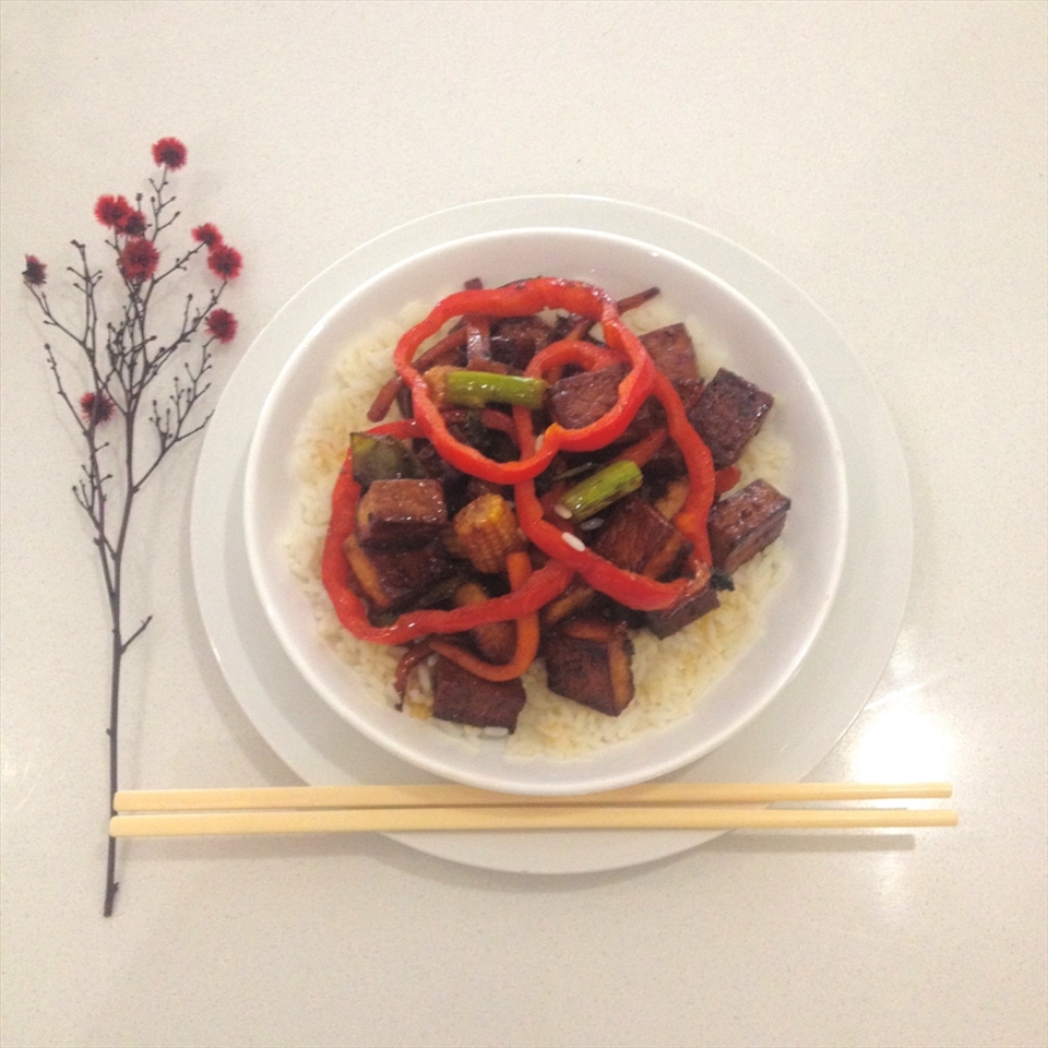 The dish. Sweet, salty and spicy Khmer stirfry