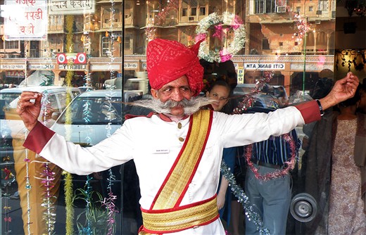 The Moustache  Man of Jaipur, India