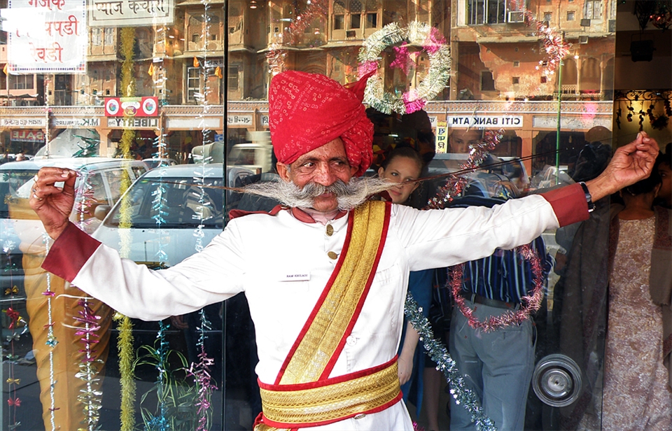 The Moustache  Man of Jaipur, India
