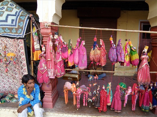 The Puppet Seller of Jaipur, India