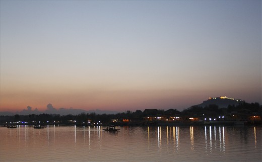 The beauty of Dal Lake, at sunset 