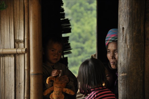 During one of ours trips near Sapa, we had a break in a small wooden house.. All tourists were very noisy, but the “landlady” sat quietly with dignity, patiently waiting for our leaving.